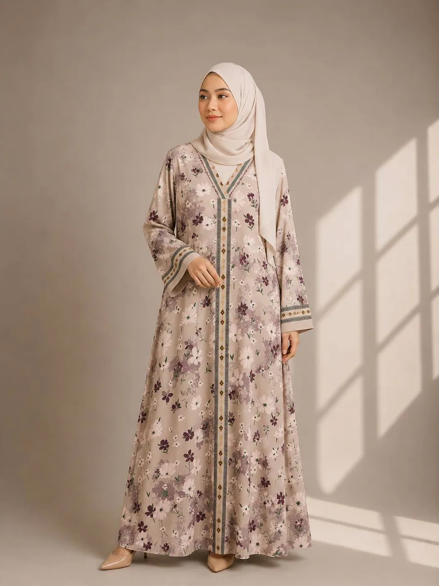 MELATI in Warm Taupe in Taupe