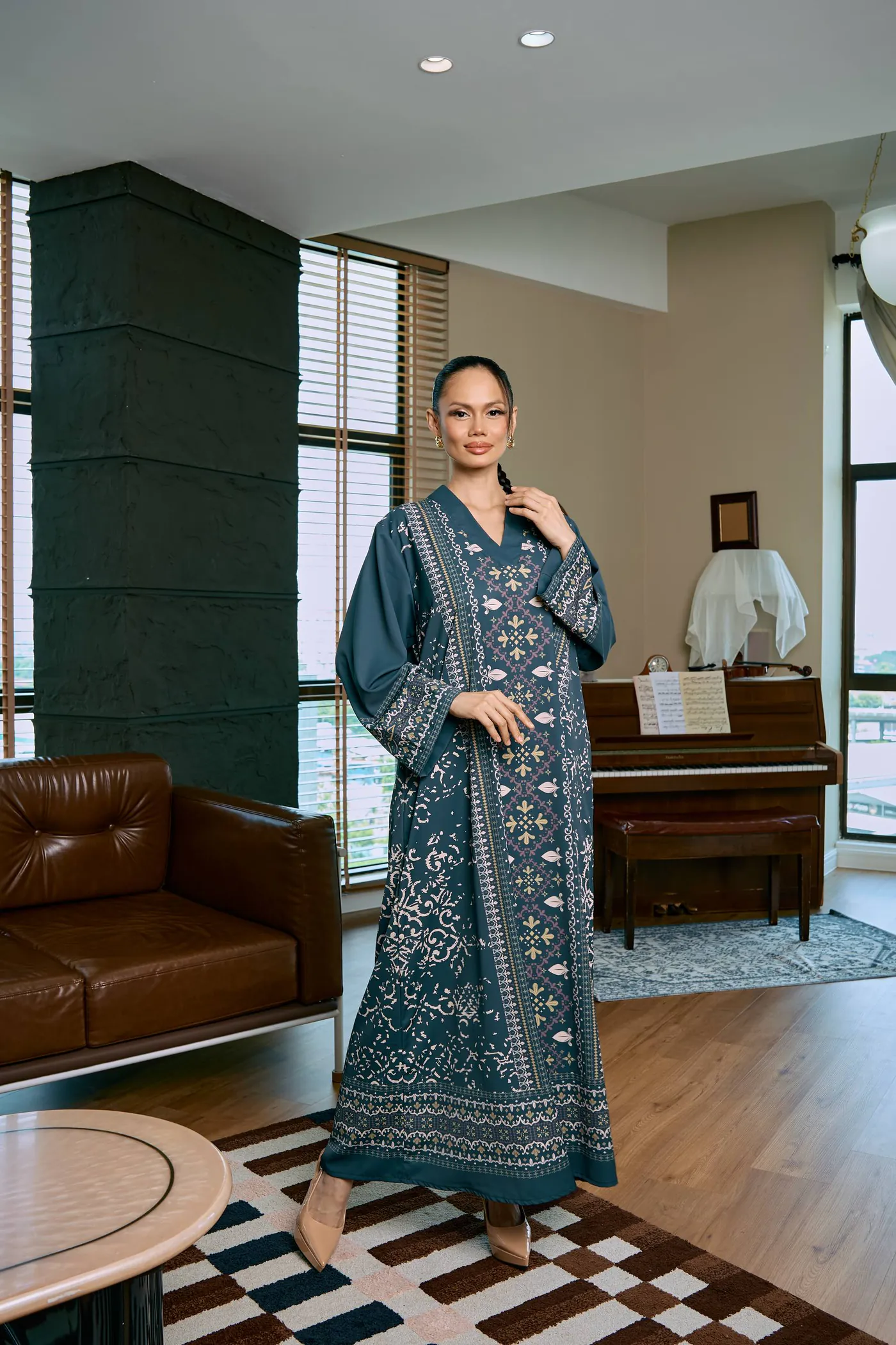 THALIA · PUSAKA in Teal Green